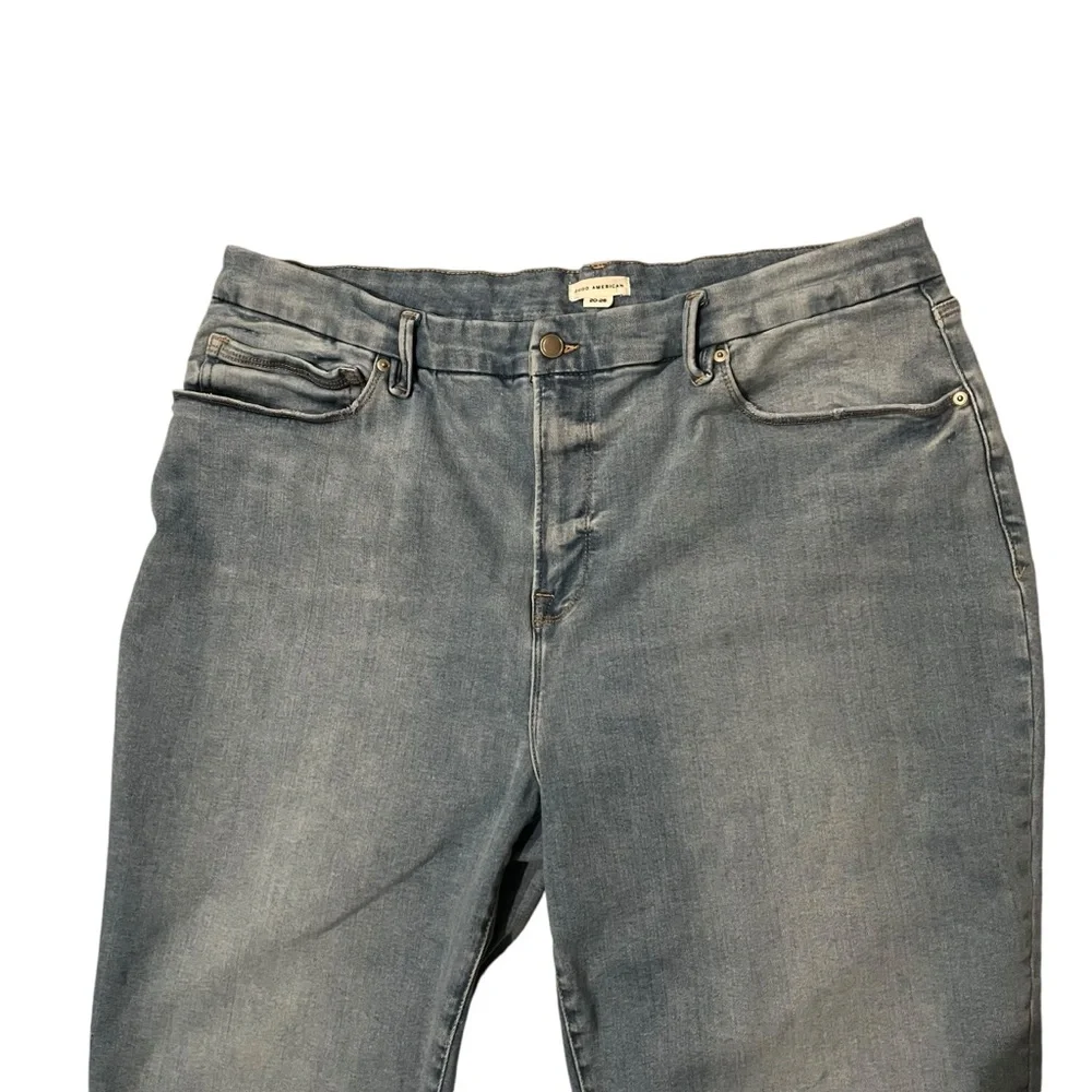 Good American Always Fits Good Classic Slim Straight Jeans, Sz 20-26 - Picture 9 of 16